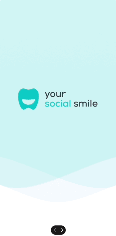 Smile transformation simulation, showing the before and after results.